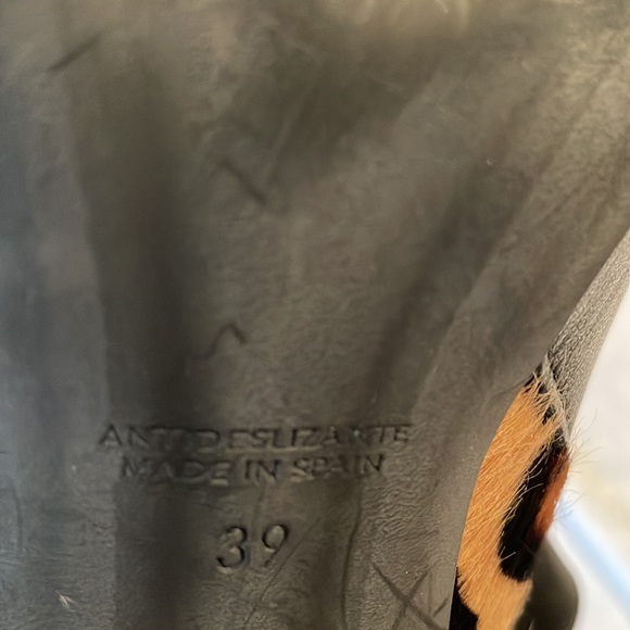 Perdri Miralles Made in Spain leather boots black with animal print Sz 8 - Picture 9 of 9